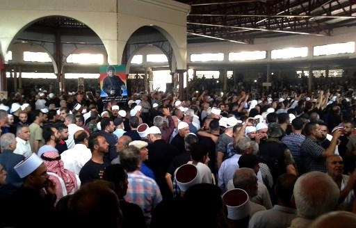 السويداء تشيع قتلى هجمات تنظيم الدولة 