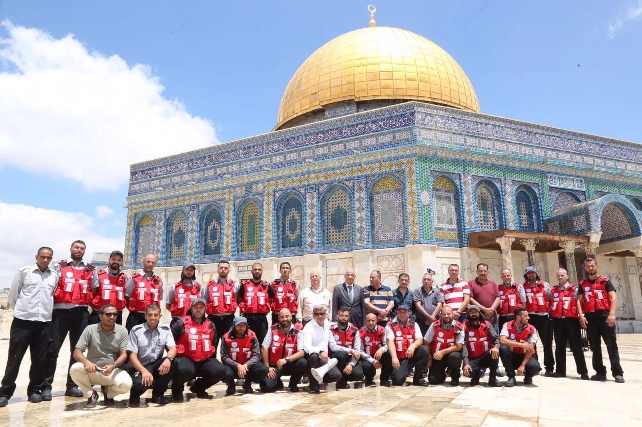 الانتهاء من تركيب نظام الإطفاء داخل المسجد الأقصى