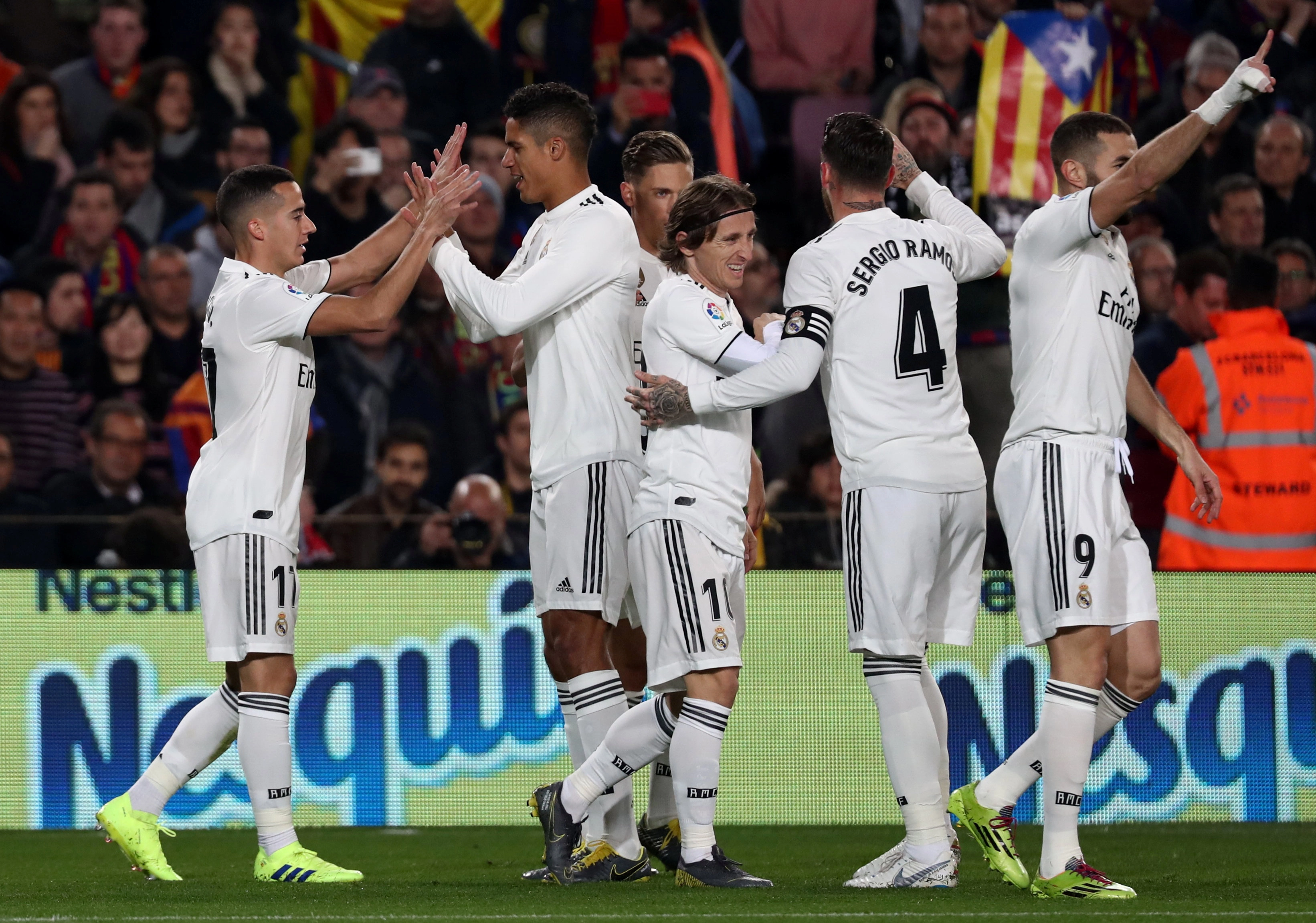 تعادل ريال مدريد وبرشلونة 1-1