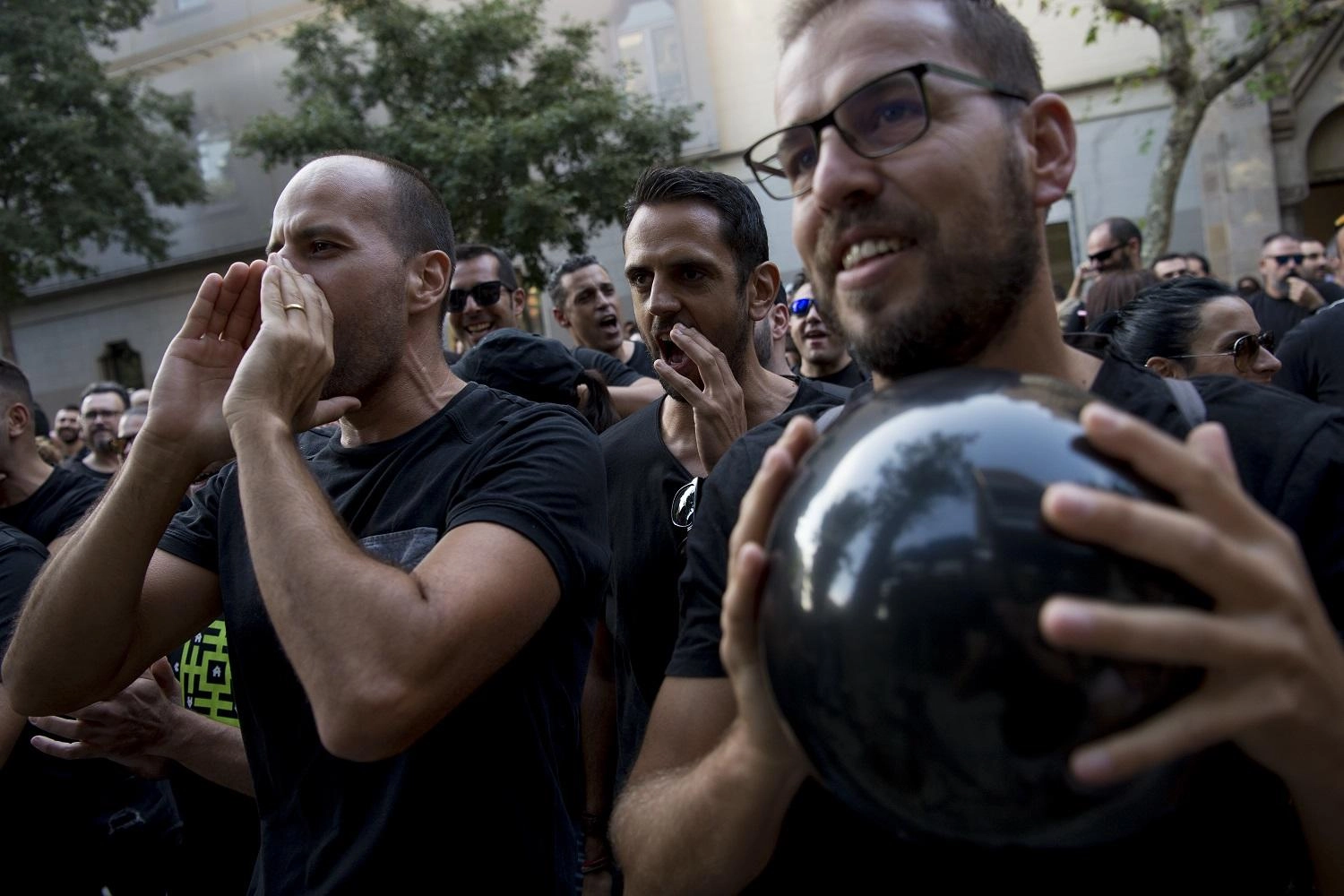 المحتجون في برشلونة: السعي للاستقلال ليس جريمة