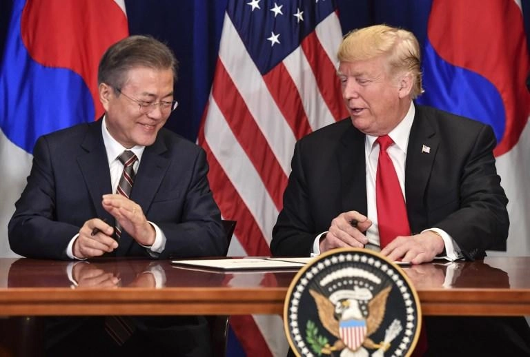 ترامب يستقبل نظيره الكوري الجنوبي في أبريل