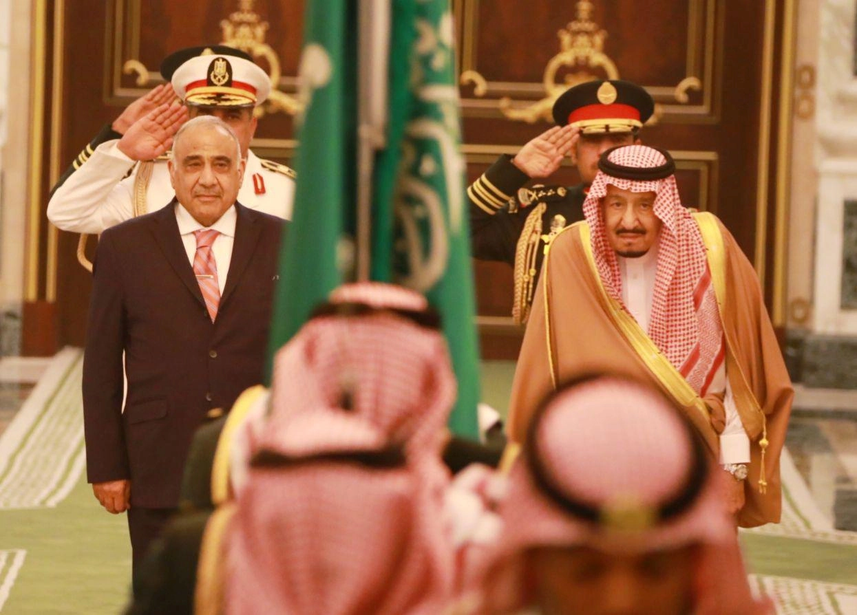 رئيس وزراء العراق يجتمع بالملك سلمان في السعودية