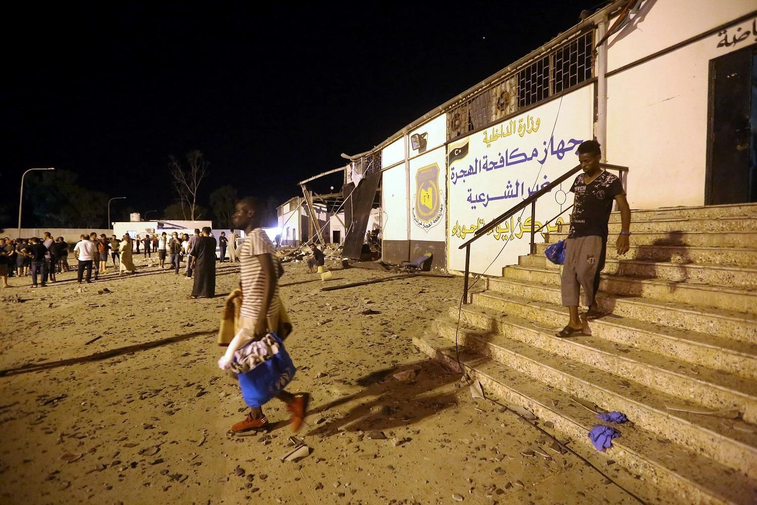  44 قتيلا في هجوم على مركز مهاجرين في ليبيا