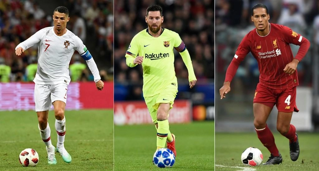 جائزة أفضل لاعب بين ميسي وفان دايك ورونالدو