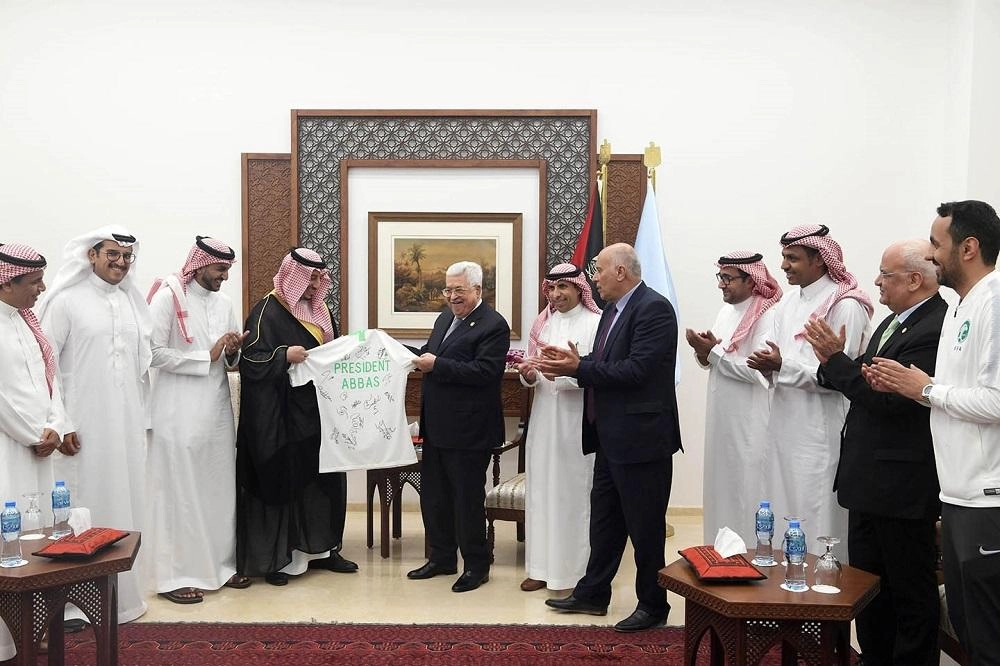 المنتخب السعودي في الأراضي الفلسطينية للمرة الأولى في تاريخه 