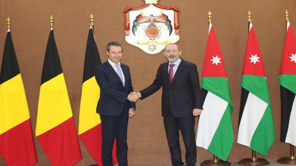 وزير الخارجية يبحث مع نظيره البلجيكي تعزيز التعاون والقضية الفلسطينية