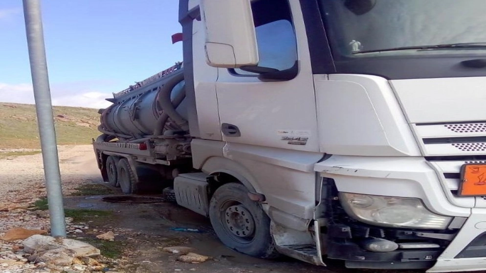 ضبط صهريج نضح يفرغ حمولته في مرج الحمام
