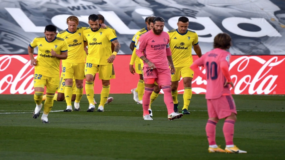 ريال مدريد يسقط في ملعبه أمام قادش الصاعد حديثا للدوري
