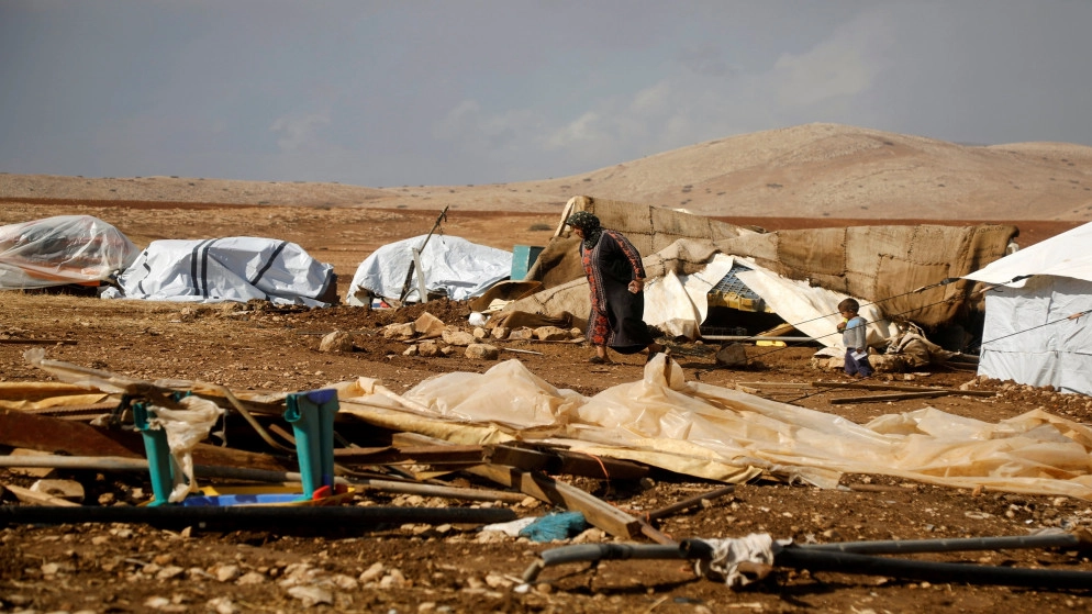 جيش الاحتلال الإسرائيلي يهدم قرية فلسطينية ويشرد سكانها في غور الأردن
