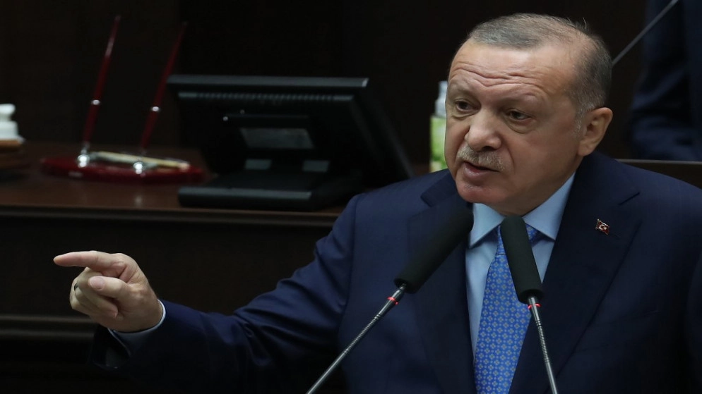 أردوغان يدعو من شمال قبرص إلى محادثات حول الجزيرة على أساس "دولتين"