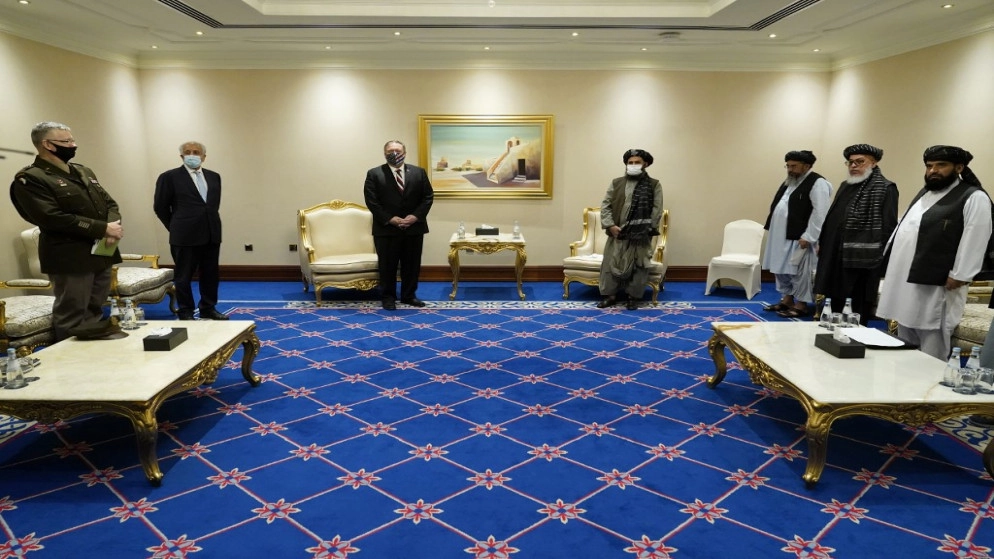 بومبيو في قطر يدعو طالبان وكابول إلى تسريع محادثات السلام