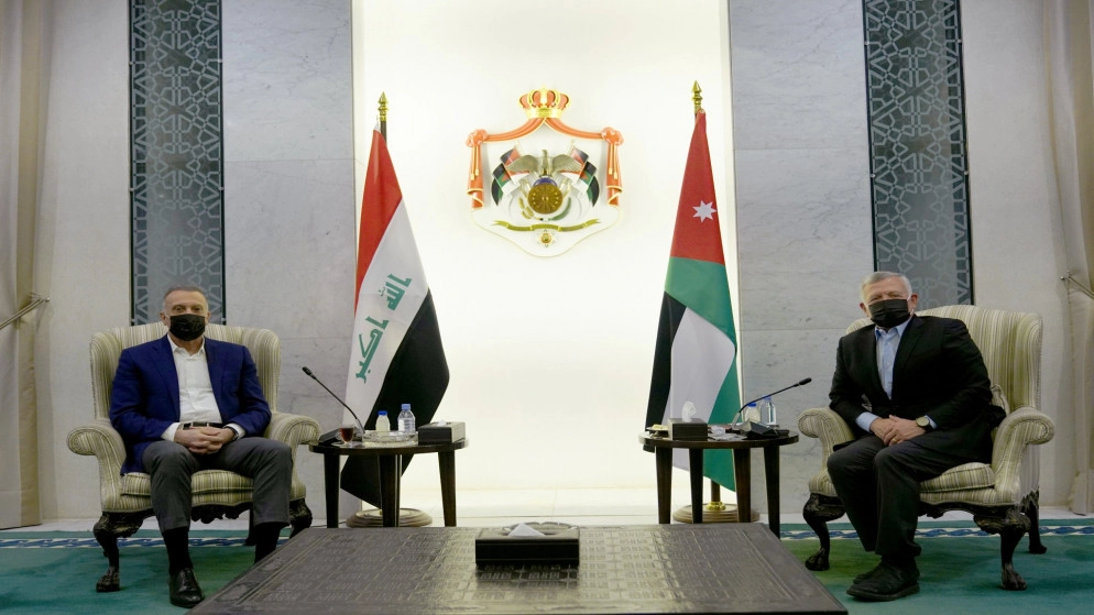 الملك يستقبل رئيس الوزراء العراقي