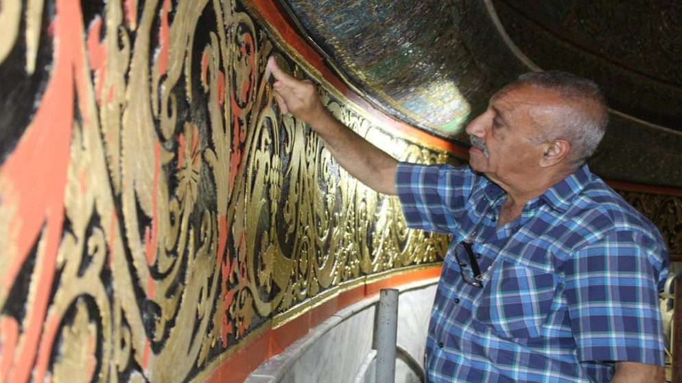 ترميم وصيانة داخل المسجد الأقصى