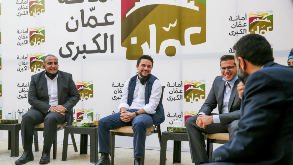 ولي العهد يشيد بجهود موظفي أمانة عمّان خلال أزمة كورونا