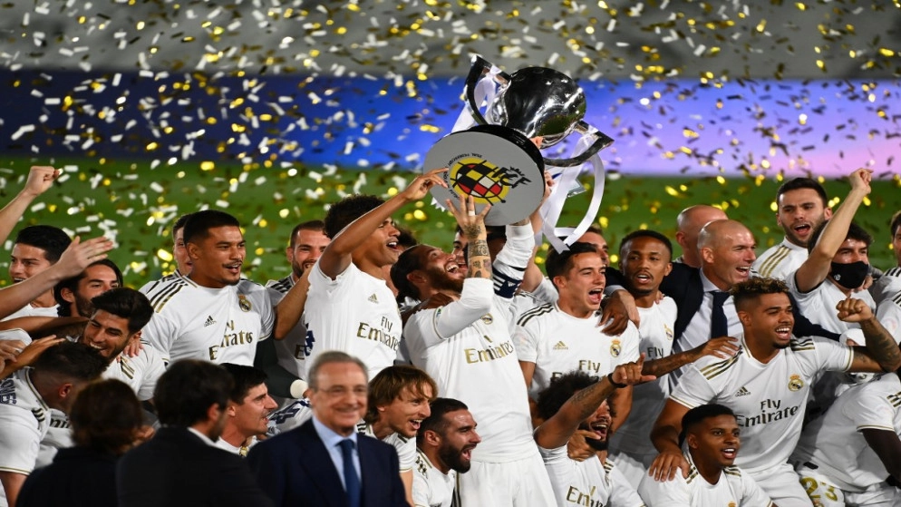 ريال مدريد بطلا للدوري الإسباني للمرة 34 في تاريخه