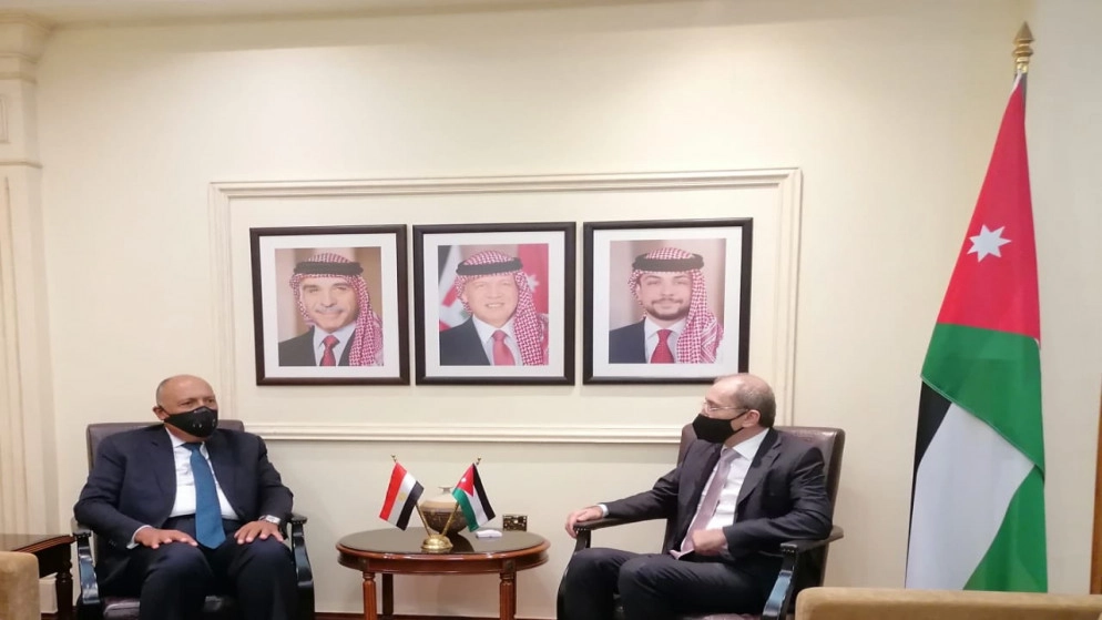 وزير الخارجية يبحث مع نظيره المصري المستجدات الإقليمية