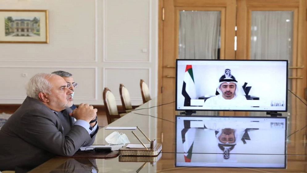 محادثات نادرة بين وزيري خارجية إيران والإمارات تناولت مستجدات كورونا