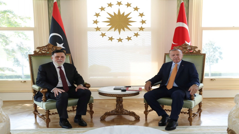 إردوغان يجدد دعمه لحكومة الوفاق الليبية