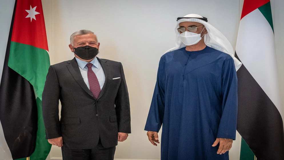 الملك يؤكد مواصلة التنسيق في مختلف القضايا الأردن والإمارات
