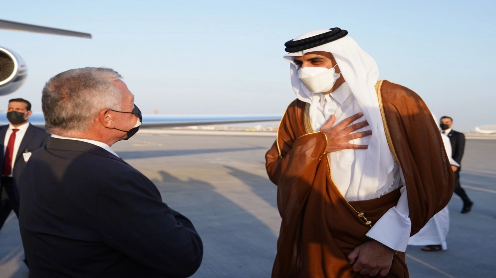 أمير قطر: ناقشت مع الملك تطورات الأوضاع في فلسطين