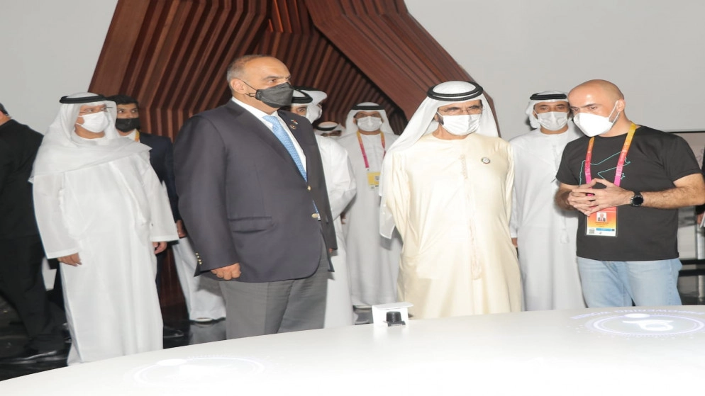 الشيخ محمد بن راشد يزور الجناح الأردني في معرض إكسبو 2020 دبي