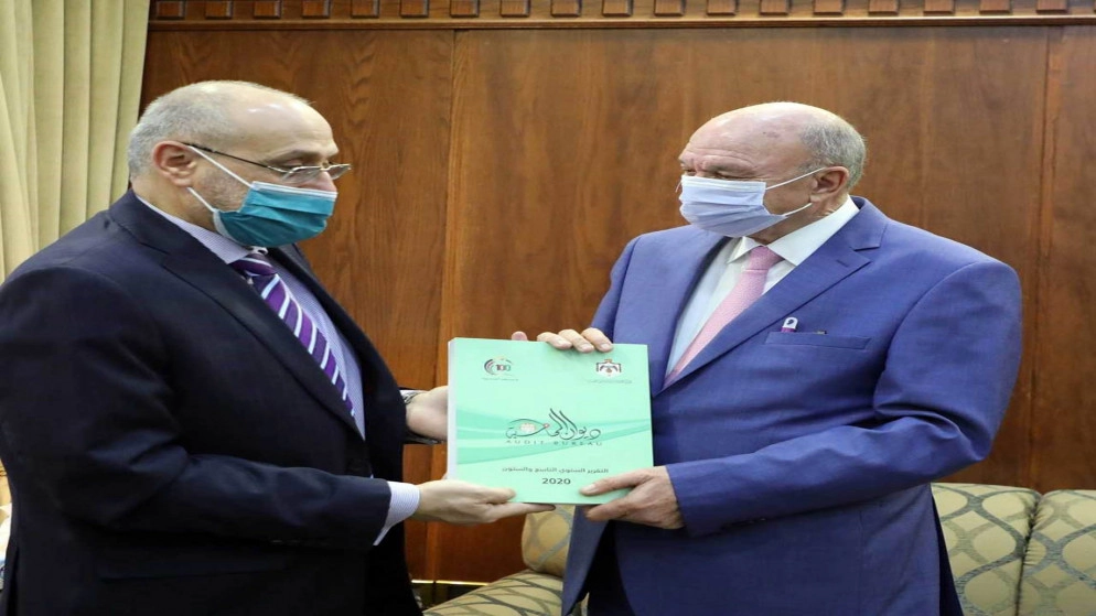رئيس مجلس الأعيان يتسلم تقرير ديوان المحاسبة لعام 2020