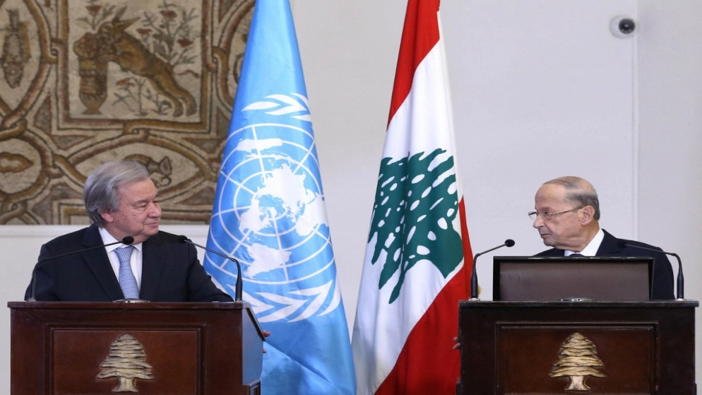غوتيريش من بيروت: "لا يحق للمسؤولين أن يكونوا منقسمين ويشلوا لبنان"