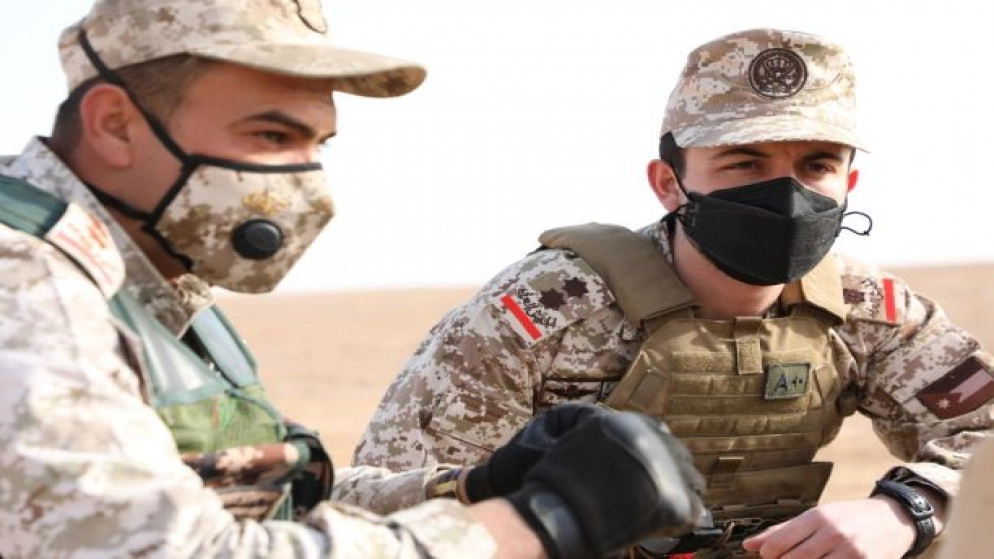 ولي العهد يشارك بتمرين تعبوي نفذته كتيبة الأمير الحسين بن عبدالله الآلية
