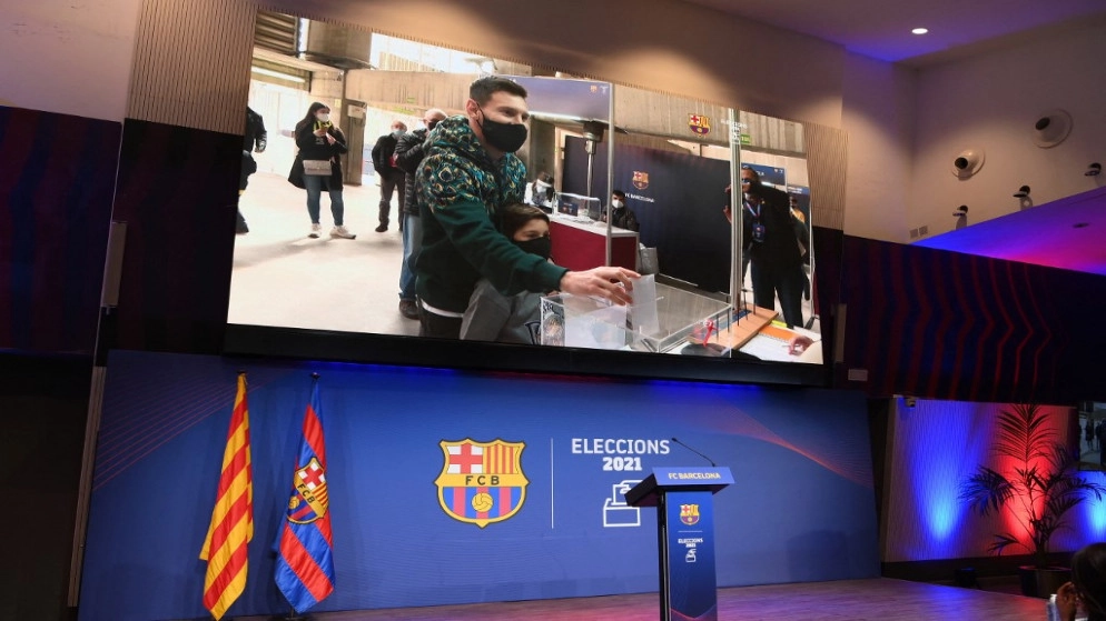فتح مراكز الاقتراع للانتخابات الرئاسية لنادي برشلونة