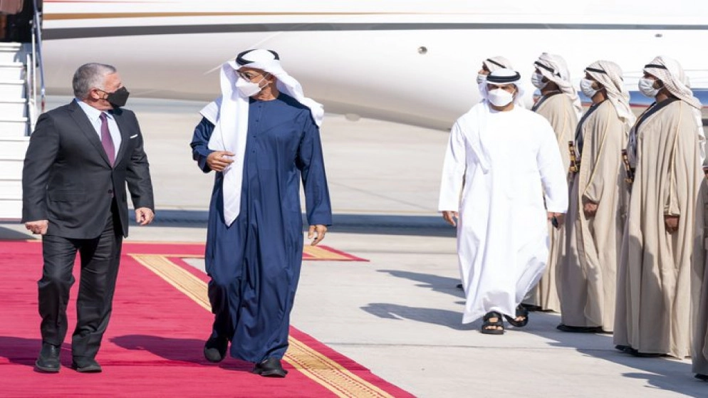 ولي عهد أبوظبي: تمنياتي بأن يستمر الأردن في موقعه صوت العقل والحكمة