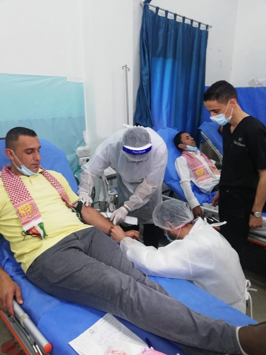 المستشفى الميداني الأردني يبدأ بحملة تبرع بالدم لمستشفى الشفاء في غزة