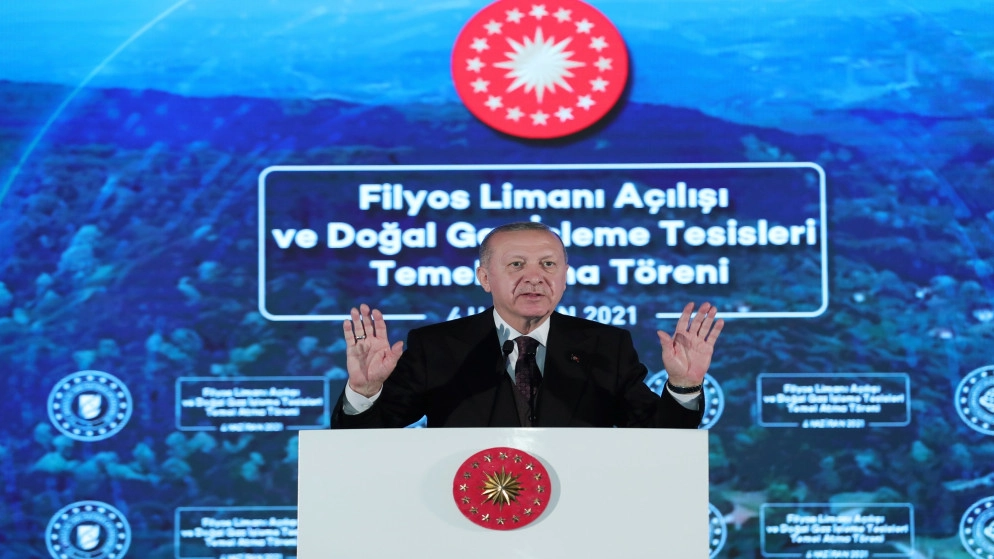 أردوغان: تركيا تكتشف 135 مليار متر مكعّب من الغاز في البحر الأسود