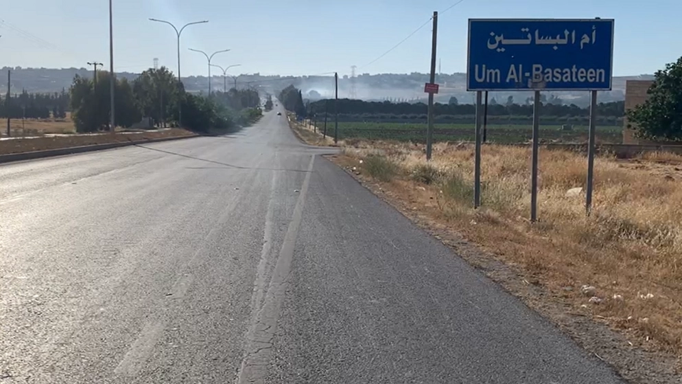مراسل المملكة: عودة الهدوء لمنطقة أم البساتين وتراجع قوات الدرك إلى مداخل لواء ناعور