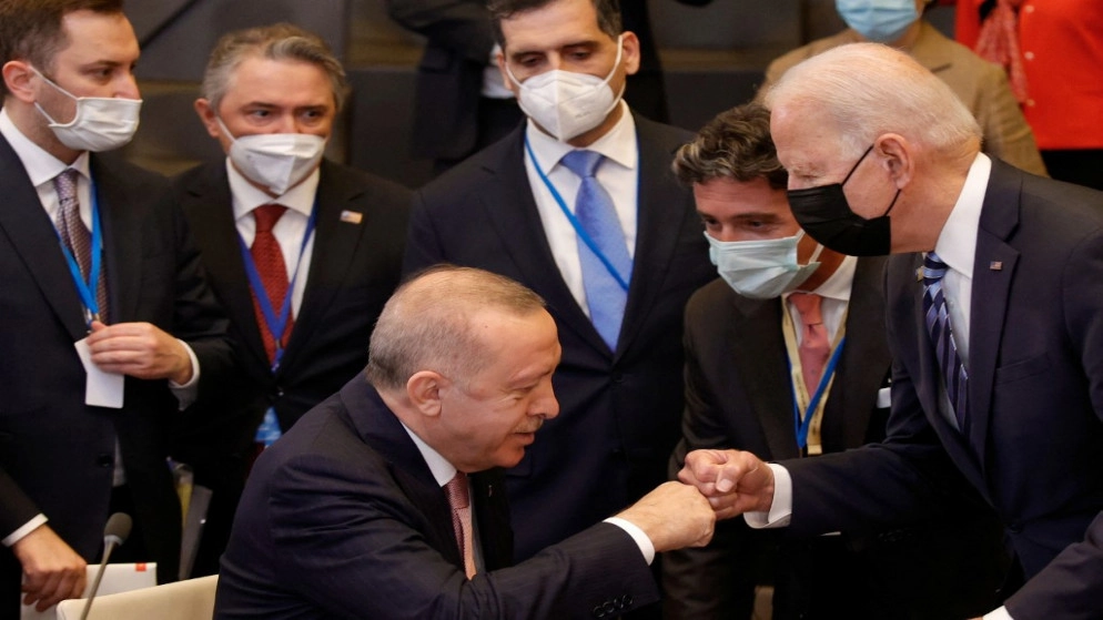 أردوغان يعلن أنه أجرى محادثات "صريحة ومثمرة جدا" مع بايدن في بروكسل