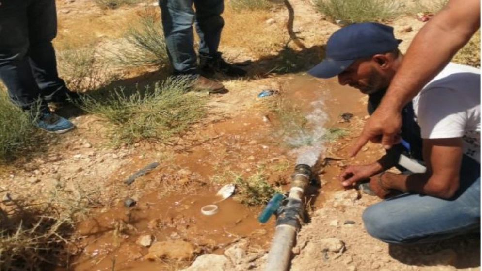ضبط 7 اعتداءات على خطوط مياه في منطقة الموقر