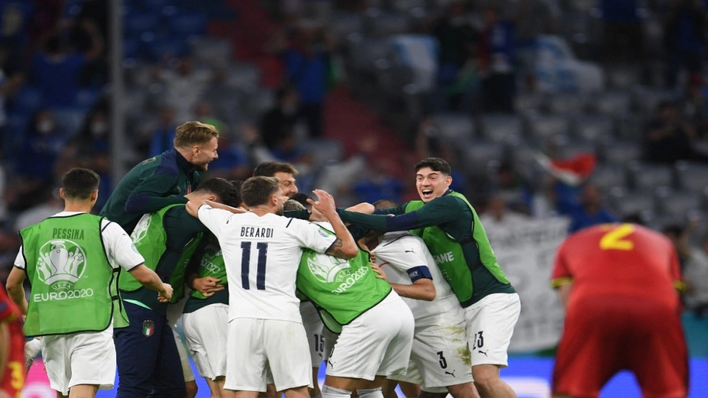 إيطاليا تطيح ببلجيكا وتواصل مشوارها الرائع ببلوغ نصف النهائي