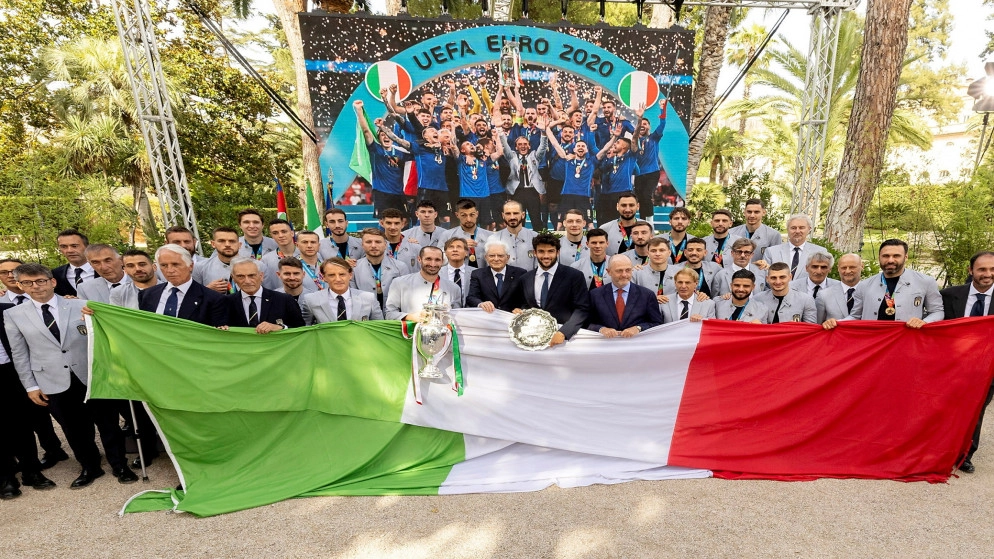 الرئيس الإيطالي يكرم منتخب بلاده بطل أوروبا