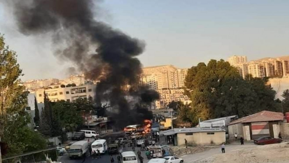 وكالة الأنباء السورية: قتيل بانفجار في حافلة عسكرية بدمشق