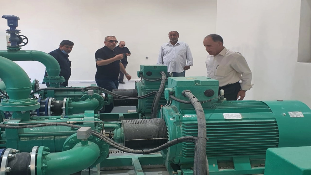 وزير المياه والري يتفقد واقع التزويد المائي في محافظتي إربد وجرش