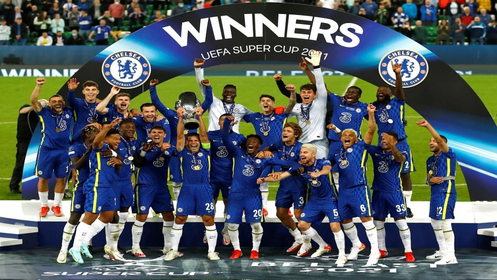 تشيلسي يضيف كأس السوبر الأوروبية إلى لقب دوري الأبطال