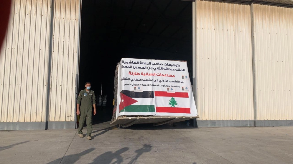وصول طائرة مساعدات طبية أردنية إلى لبنان
