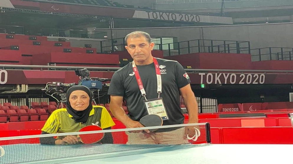 انتصار أول للاعبة المنتخب الوطني لكرة الطاولة ختام أبو عوض في بارالمبيك طوكيو