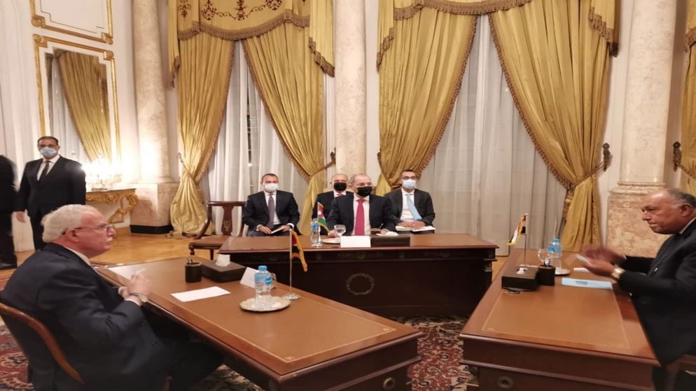 توافق أردني مصري فلسطيني على استمرار التحرك للتصدي للإجراءات الإسرائيلية اللاشرعية