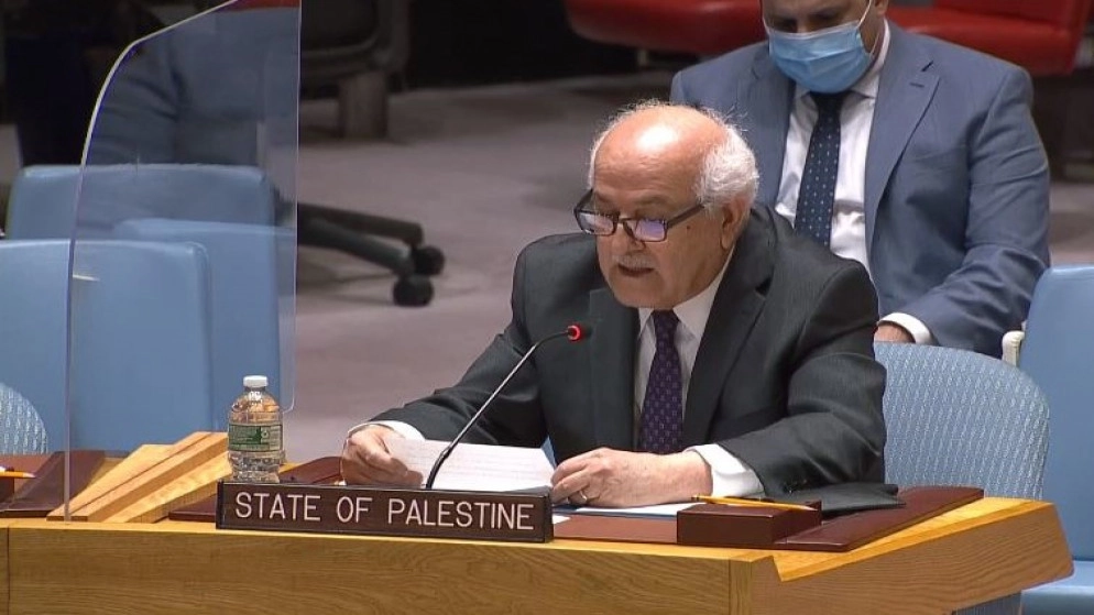 مندوب فلسطين في الأمم المتحدة يطالب بحماية دولية للشعب الفلسطيني
