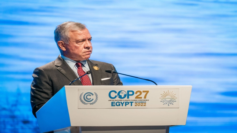 الملك يؤكد في مؤتمر تغير المناخ حرص الأردن على أن يكون مركزا إقليميا للتنمية الخضراء