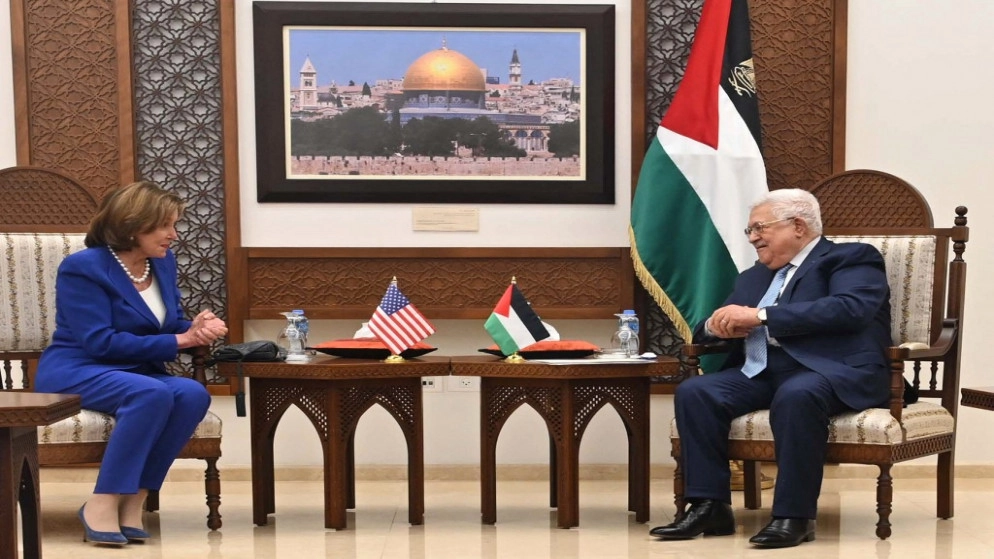 عباس يستقبل رئيسة مجلس النواب الأميركي في رام الله