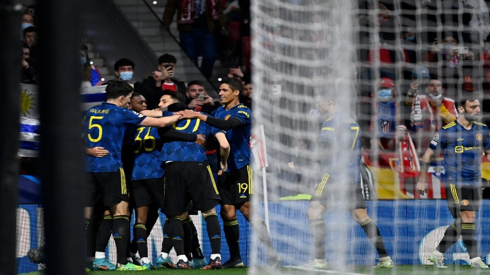 مانشستر يونايتد يفرض تعادلا في ملعب أتلتيكو مدريد في ثمن نهائي دوري أبطال أوروبا
