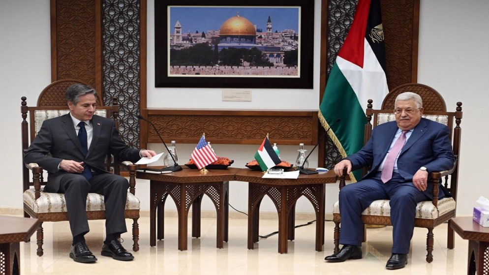 عباس يؤكد لبلينكن أهمية إعادة فتح القنصلية الأميركية في القدس