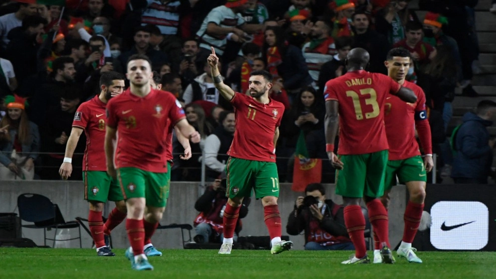 البرتغال إلى النهائيات للمرة الثامنة بفوزها على مقدونيا الشمالية بهدفين