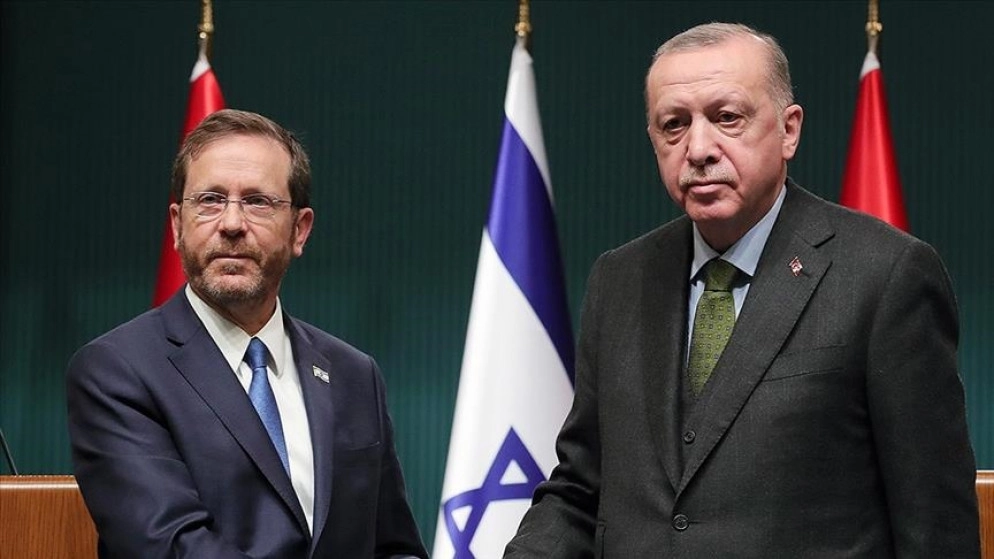 أردوغان يعزي الرئيس الإسرائيلي ويدين عمليات أدت لمقتل إسرائيليين